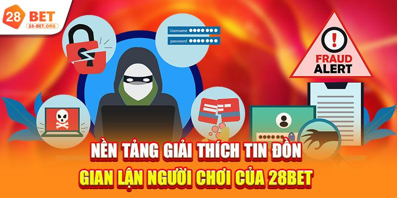 Nền tảng giải thích tin đồn gian lận người chơi của 28bet 