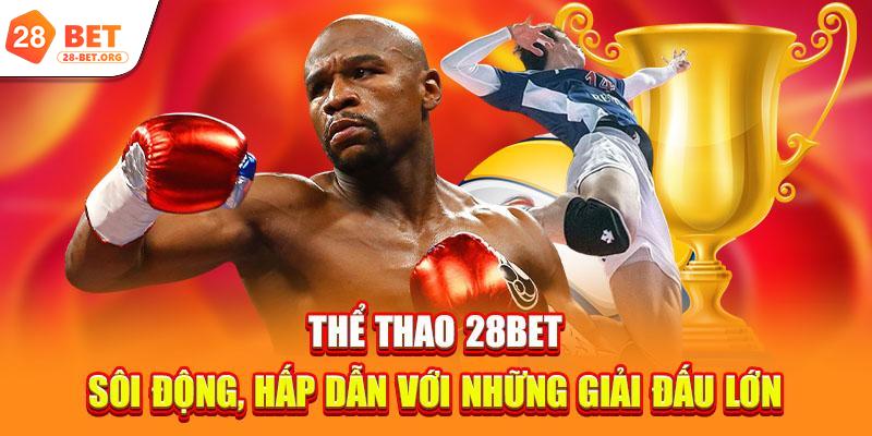 Thể thao 28bet sôi động, hấp dẫn với những giải đấu lớn.